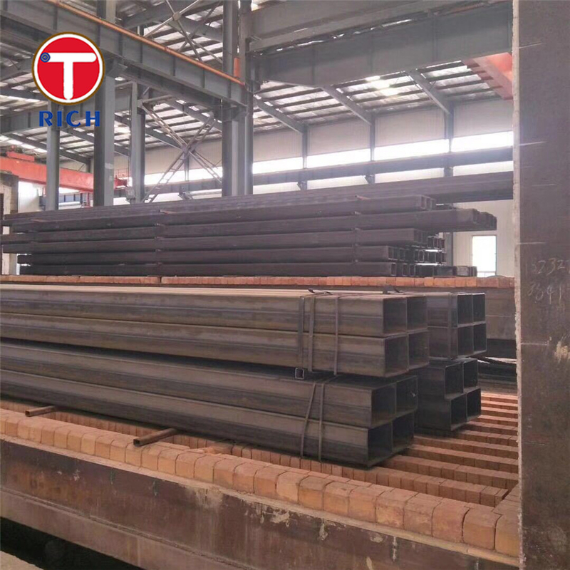 ASTM A500 βαθμός Α Ζυγισμένος σωλήνας χάλυβα Ζυγισμένος μαύρος τετράγωνος κούφος σωλήνας για την κατασκευή