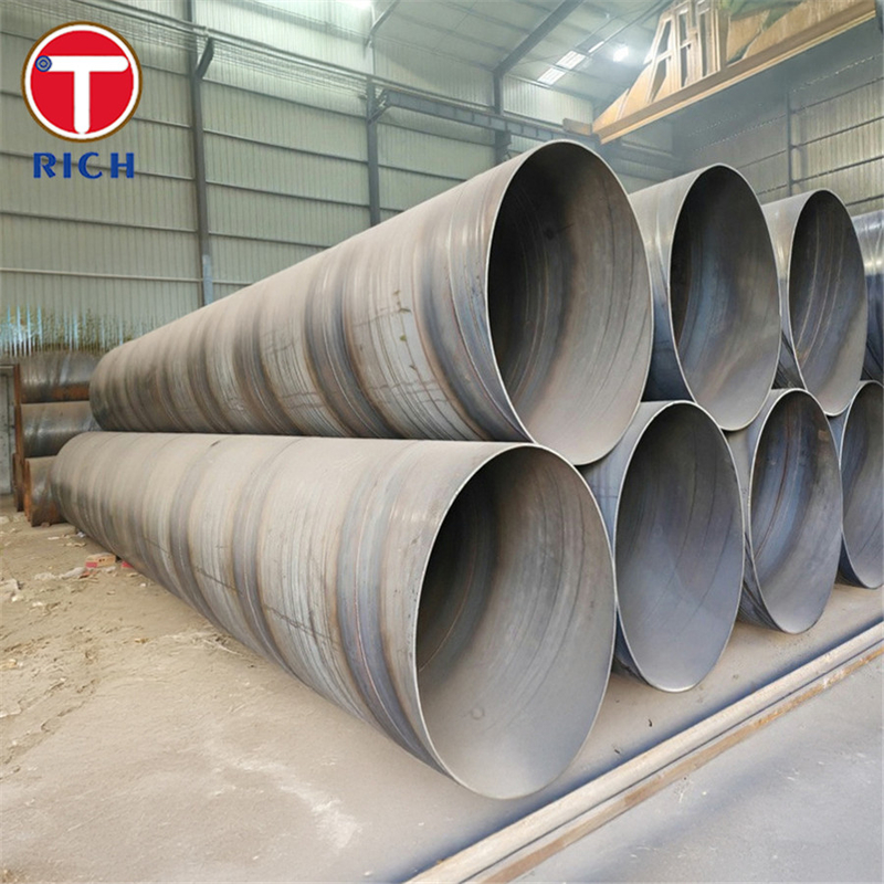 ASTM A1005 Gr.50 Μαύρος σωλήνας από χάλυβα με ελικοειδή ραφή για μεταφορά υγρών