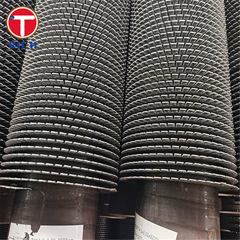 Σπειροειδής σωλήνας με πτερύγια για βιομηχανικούς εναλλάκτες θερμότητας με υψηλή απόδοση μεταφοράς θερμότητας και ισχυρή συγκόλληση πτερυγίων