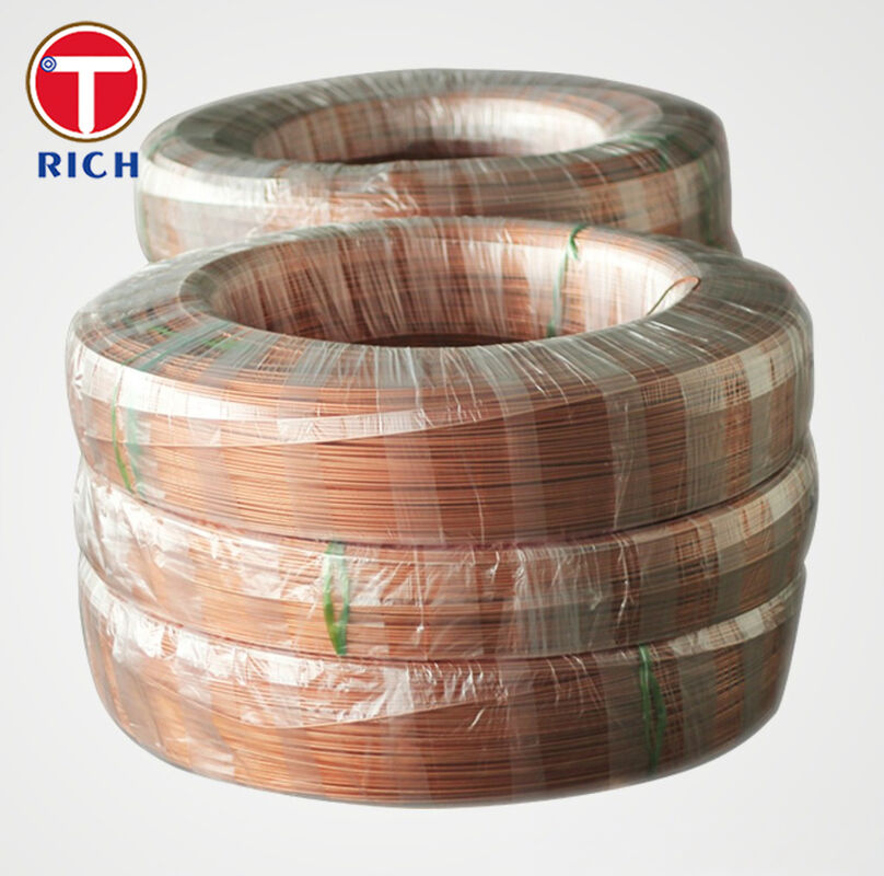 Σωλήνας Bundy Διπλού Τοιχώματος Χάλυβα Χαμηλού Άνθρακα Επιχαλκωμένος για Αυτοκινητοβιομηχανική Χρήση