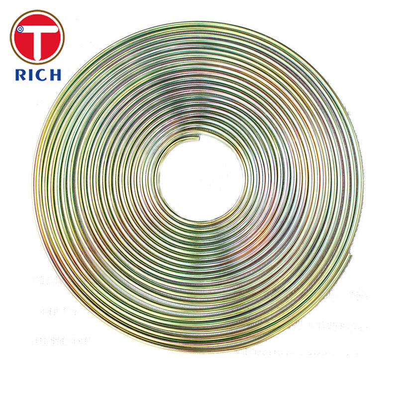 Σωλήνας Bundy Διπλού Τοιχώματος Χάλυβα Χαμηλού Άνθρακα Επιχαλκωμένος για Αυτοκινητοβιομηχανική Χρήση