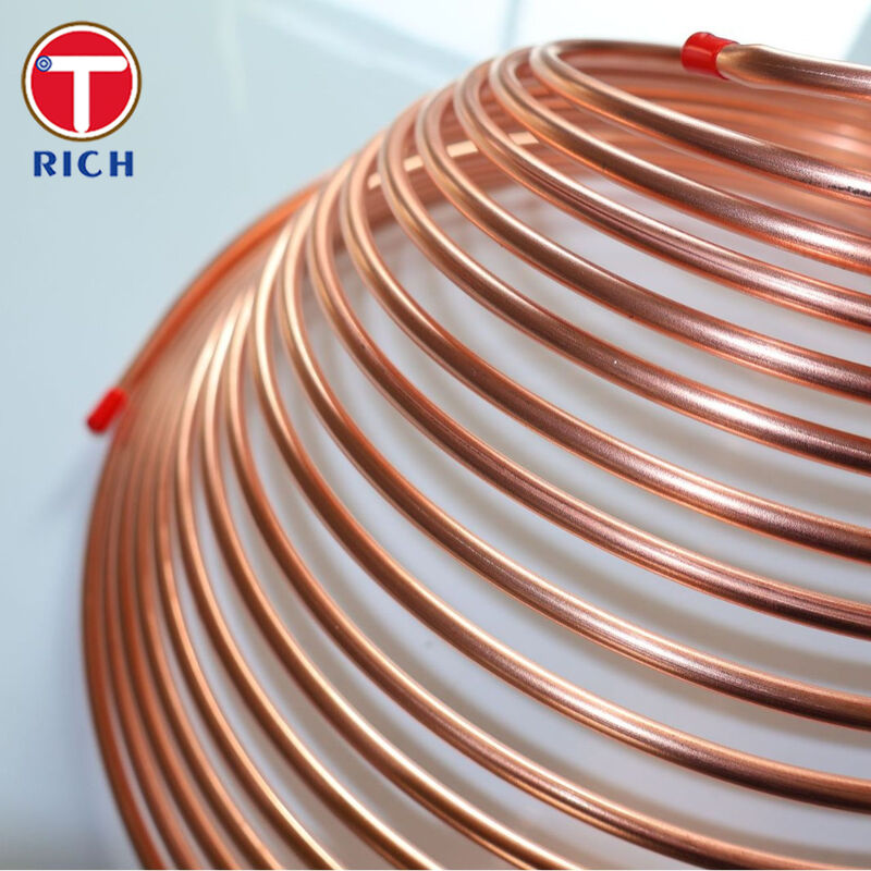 Σωλήνας Bundy Διπλού Τοιχώματος Χάλυβα Χαμηλού Άνθρακα Επιχαλκωμένος για Αυτοκινητοβιομηχανική Χρήση