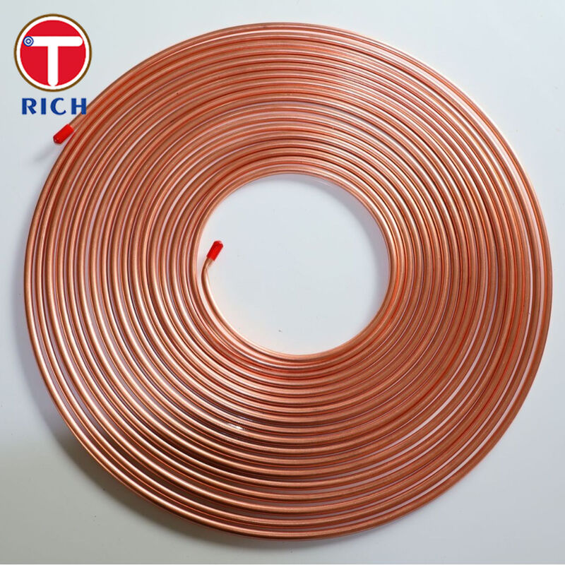 Σωλήνας Bundy Διπλού Τοιχώματος Χάλυβα Χαμηλού Άνθρακα Επιχαλκωμένος για Αυτοκινητοβιομηχανική Χρήση