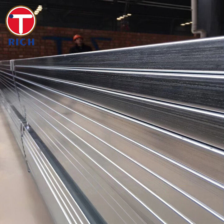 ASTM A500 Grade C Κρύο σχηματισμένο συγκολλημένο δομικό τετραγωνικό σωλήνα από χάλυβα άνθρακα με αντοχή 50 ksi